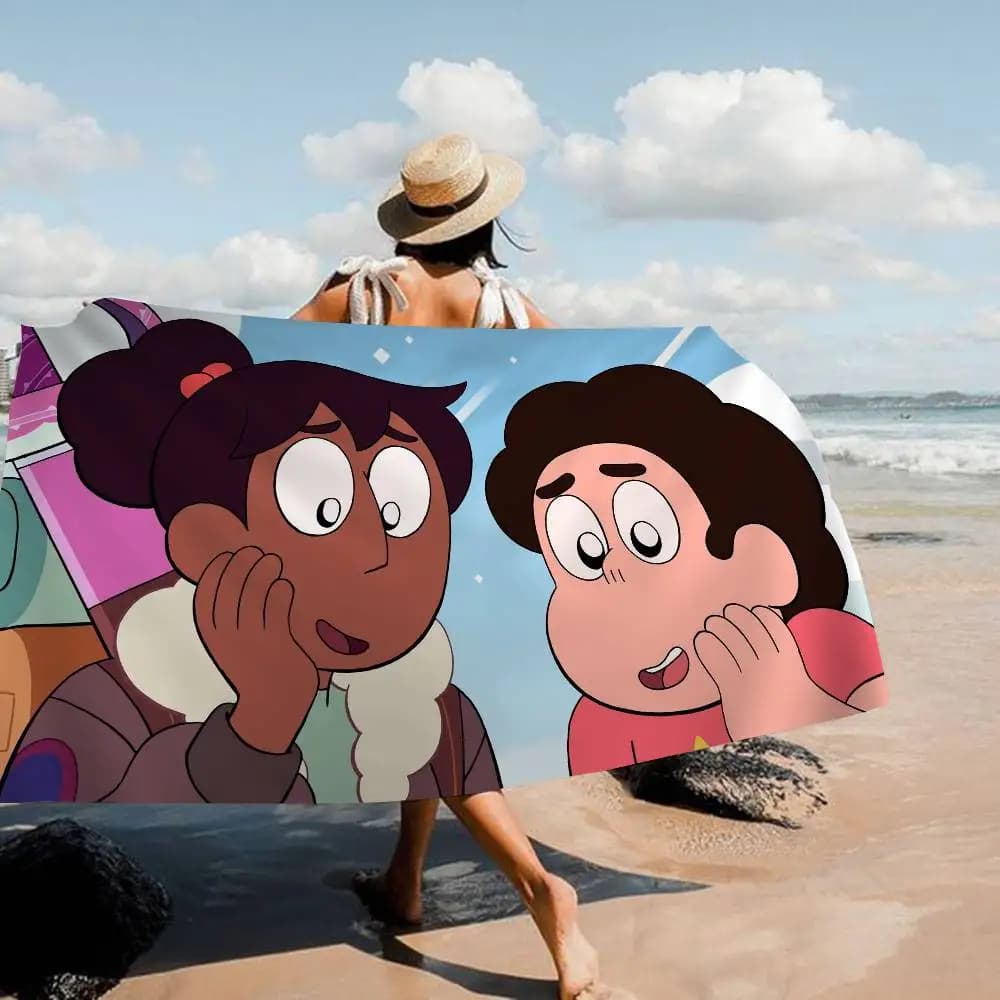 Steven Universe Anime Big Microfiber Beach Towels Quick Dry Towel Sand Beach Towels Pool Towel For Travel Swim Pool Yoga
