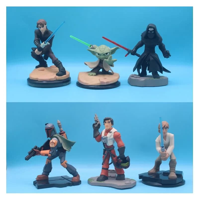 8Cm Star Wars Yoda Robot The Mandalorian Han Solo Yoda Master Action figure Model Toys Ornament for Fans Toy Collection Gift