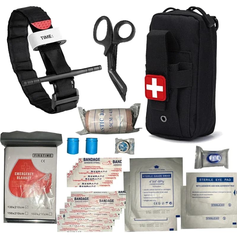 IFAK Trauma Survival Kit First Aid Medical Pouch Emergency Survival Gear Equipment con Molle Car Travel escursionismo tournietrats
