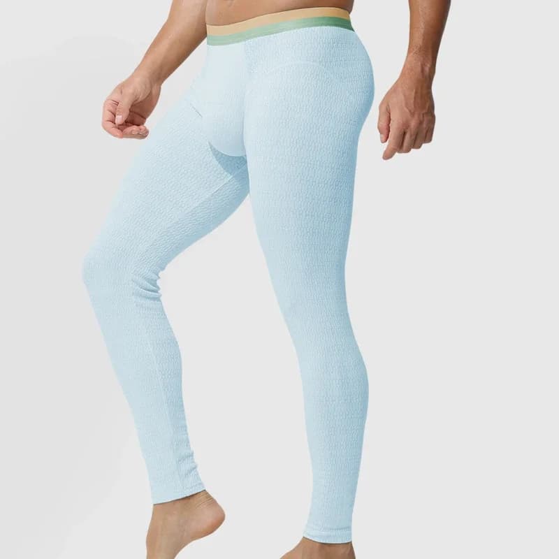 Pantaloni lunghi da uomo, leggings autunnali/invernali singoli e sottili, pantaloni termici, pantaloni da uomo, pantaloni in cotone per bambini, intimo di tendenza