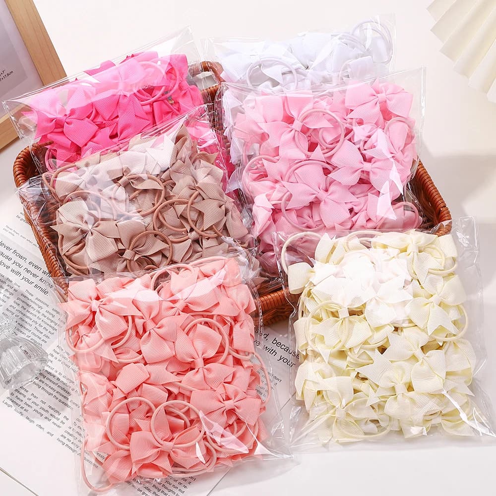 30 pz neonate fiocco solido fermagli per capelli carino mini nastro del grosgrain bowont forcine coda di cavallo barrette per bambini copricapi accessori