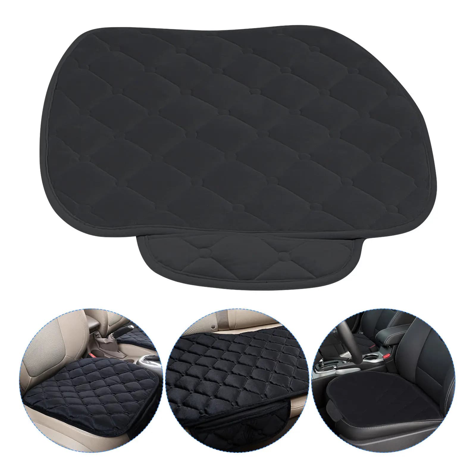 Cuscino per Sedile Auto di Lusso, 1 Pezzo, Materiale Morbido e Delicato sulla Pelle, Base Antiscivolo Robusta, Supporto Ergonomico Pieghevole e Caldo