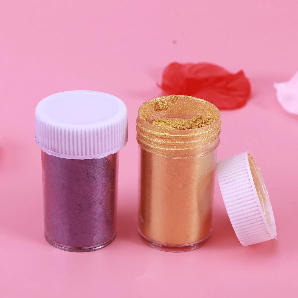 10 Pezzi di Polvere di Pigmento Perlato a Rapida Fusione per Sapone Fatto a Mano, Nail Art, Trucco, Ombretto, Blush e Glitter