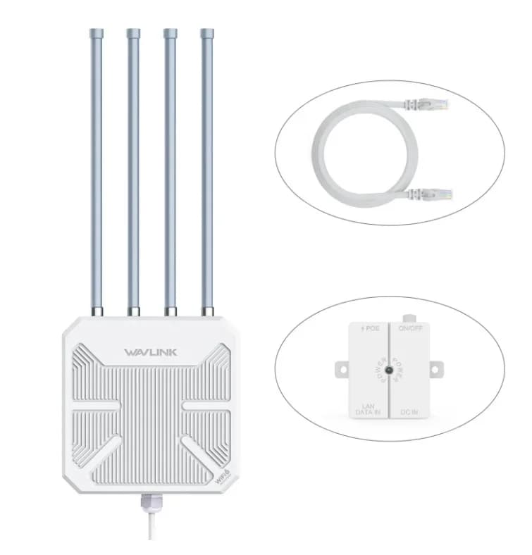 Nuovo Ripetitore di Segnale WiFi 6 AX3000 a Lungo Raggio per Esterni, Amplificatore di Segnale 5G