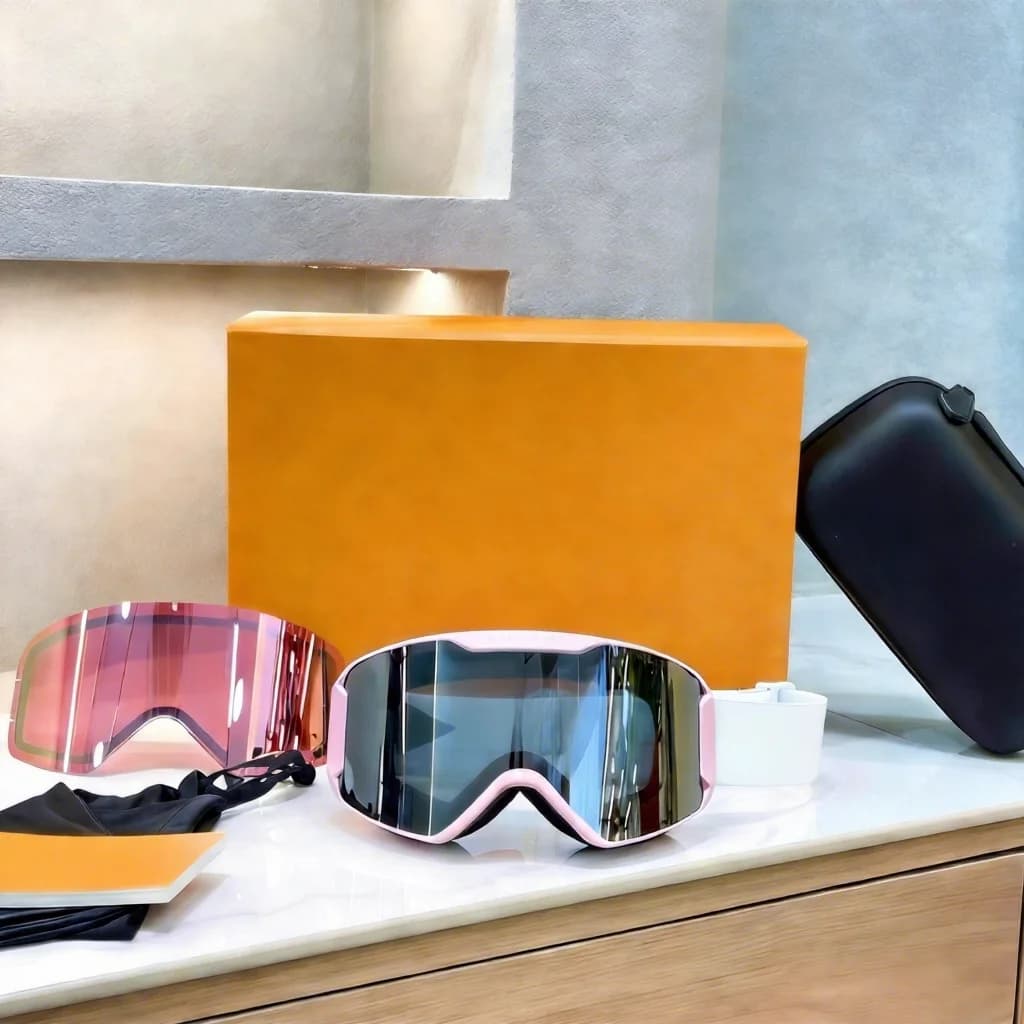 Louis Version High-End Ski Goggles Convertible Into Luxury Polarized Sports Sunglasses With Anti-Fog Technology