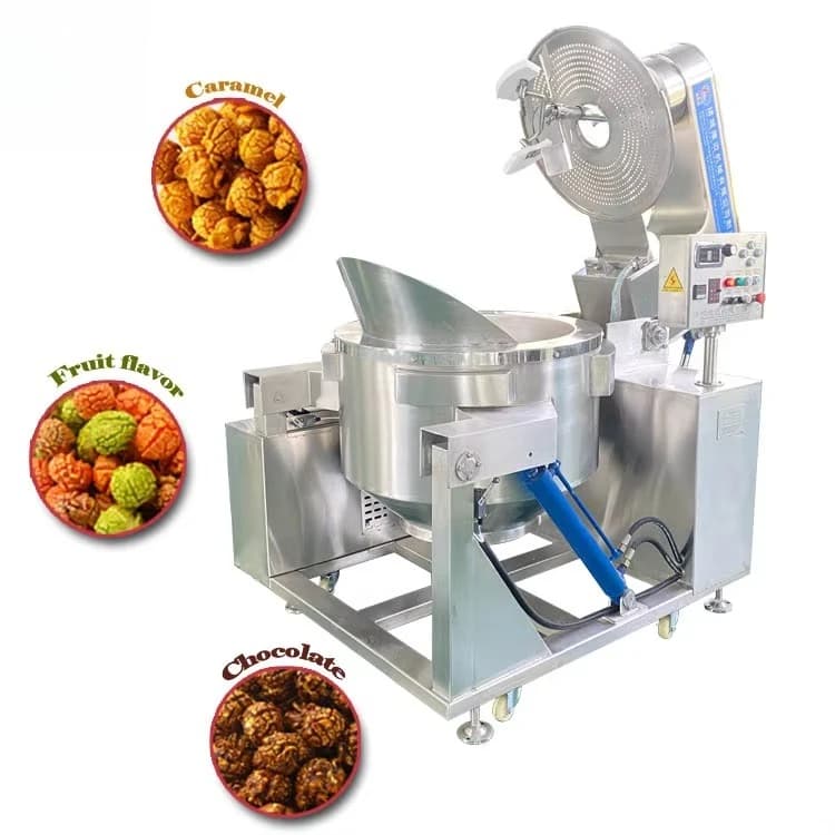 Automatic Commercial Candy Popcorn Production Machine For Electric Machine Industry For Production of Popular Corn Paint Dressings