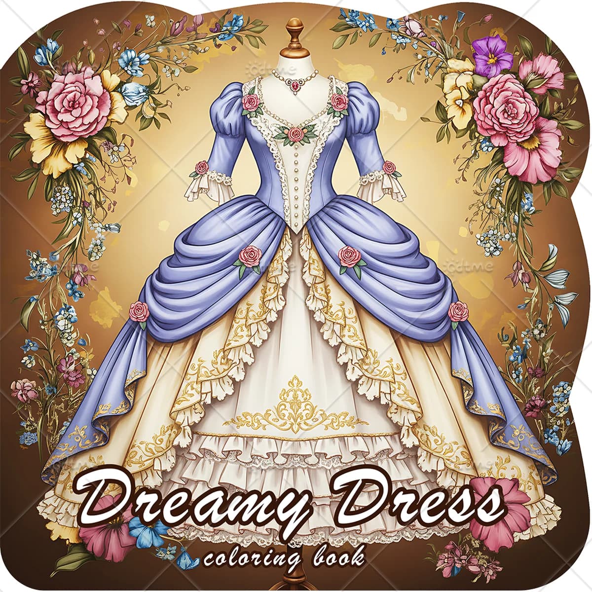 Dreamy Dress Coloring Book for Adults Cute Cozy Daily Activities Irregular Patterns for Relaxation (Cozy Spaces Coloring)