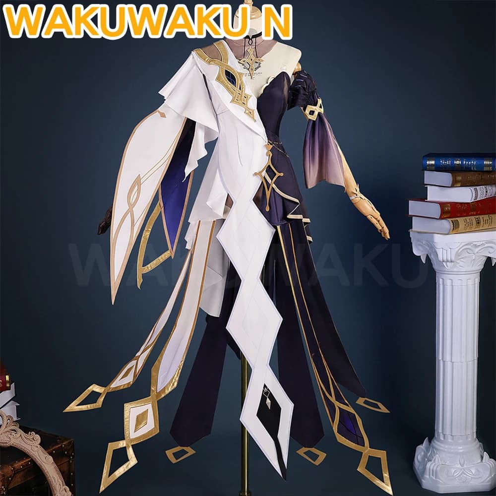 Naberius Game Cosplay Genshin Impact dellaS-3XL dellaWakuWaku-N Women's Heavenly Principles Rhinedottir Cosplay Lifestyle Strong Sizes