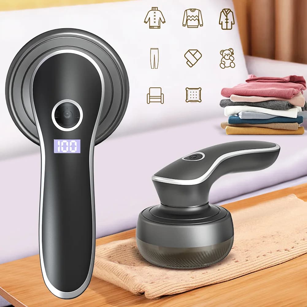 Rasoio elettrico per tessuti a pellet ricaricabile con display digitale per vestiti, palle per peli di lanugine, dispositivo di rimozione portatile