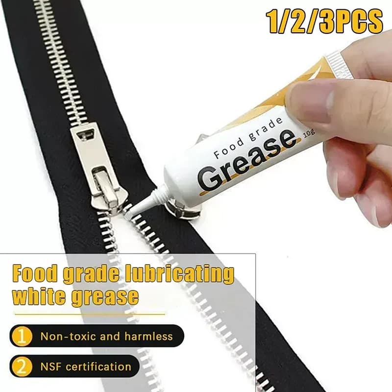 1 pz 10g Grasso Lubrificante per Mulinelli da Pesca, Cerniere Jeans, Ingranaggi e Cuscinetti, Olio per Manutenzione Anti-inceppamento e Anti-groviglio, Kit Riparazione Attrezzatura da Pesca
