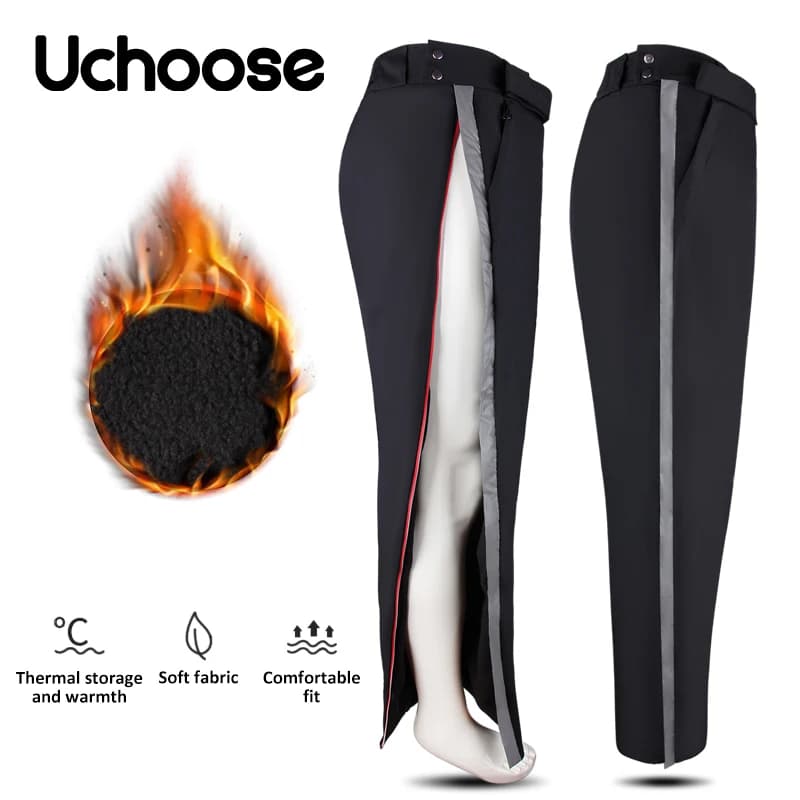 Winter Bike Pants Water Windproof Protection Man Driving Hot Duvet Covers Outdoor Cycling Knee Pad Antiqued Leggings Protection