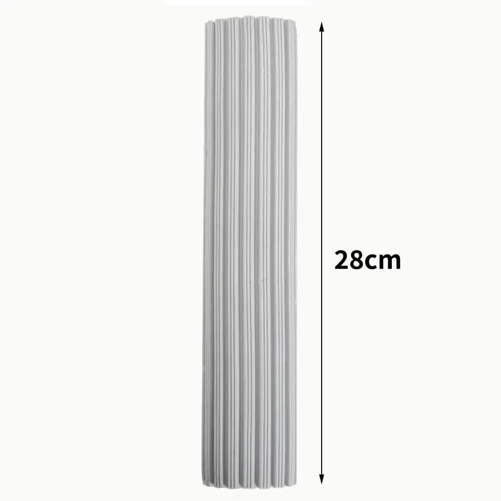 28cm Folding Cotton Mop Head PVA Sponge Foam Reusable Roller Sponge Mop Head Washable Water Absorption Dust Mop Head Refill
