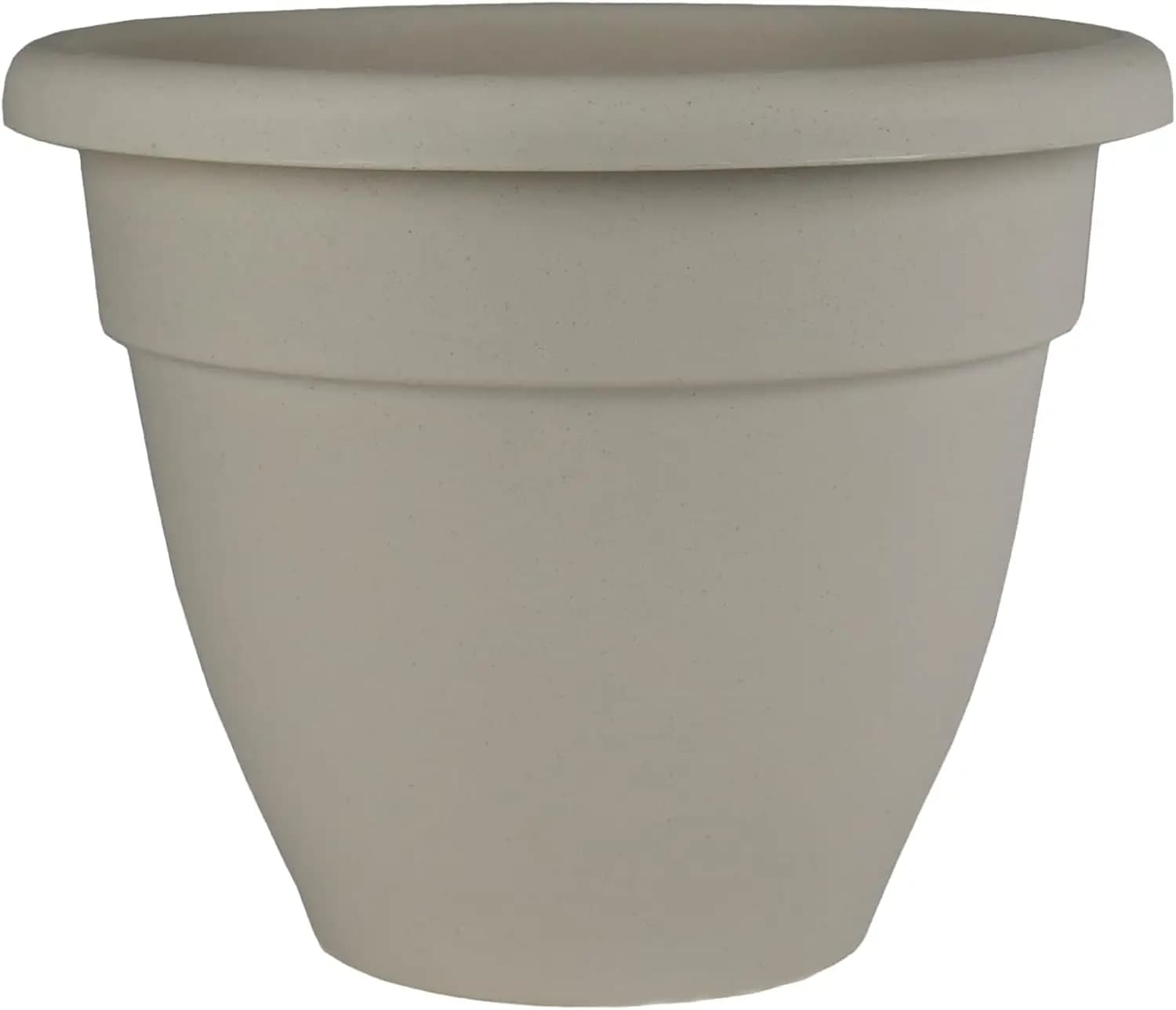 Vaso per Piante Caraibico - Vaso per Piante da Esterno e Interno con Foro di Drenaggio e Tappo - Vasi in Plastica con Bordo Arrotolato per Piante e Fiori
