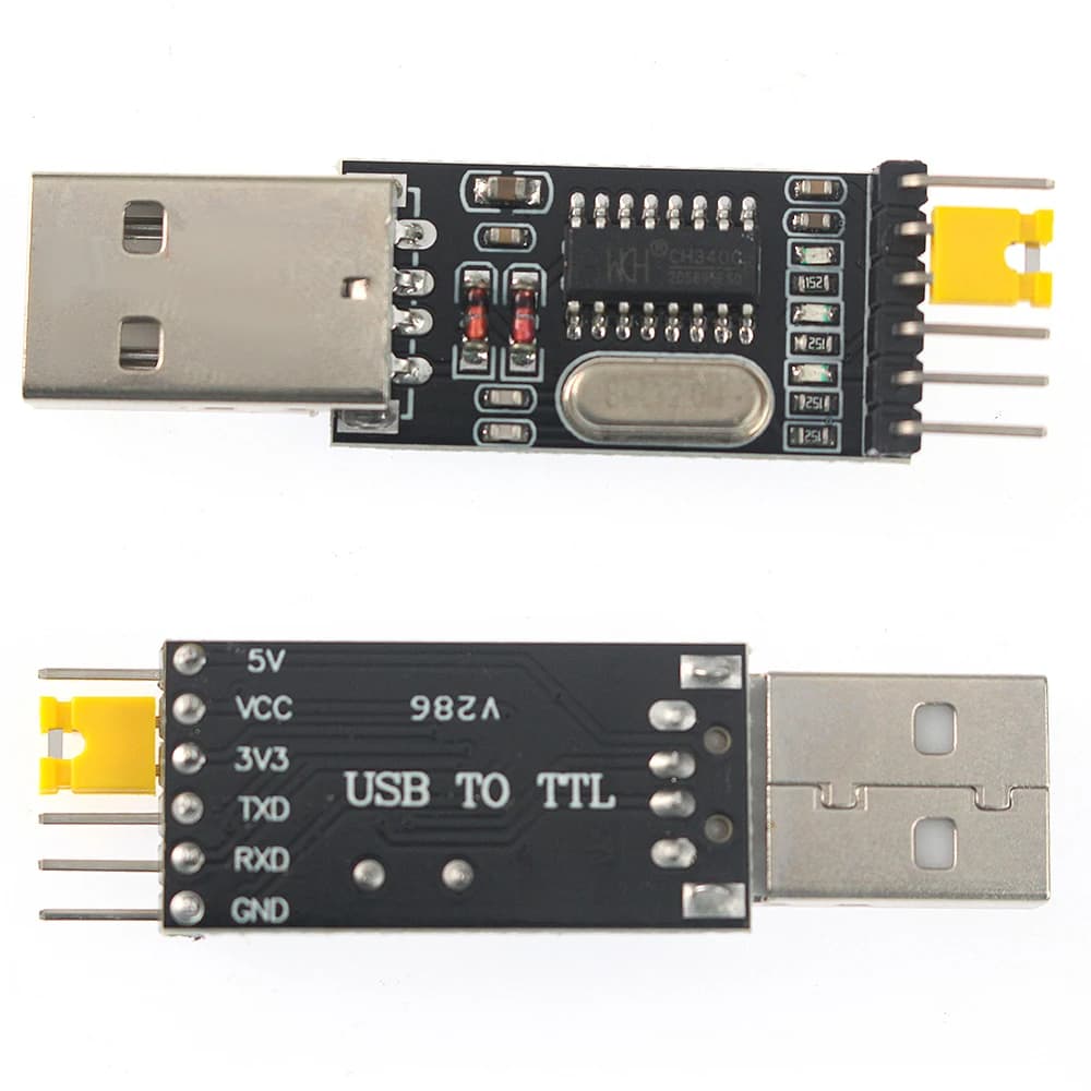 CH340G Converter module from USB to TTL 3.3V 5V Type-C Serial port module male/female from USB to serial card for Arduino