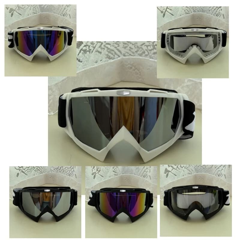 Ski & Motocross Dual-Purpose Goggles Comfort Foam Sealing Anti-Fog Wide Vision Helmet-Compatible Riding Eyewear