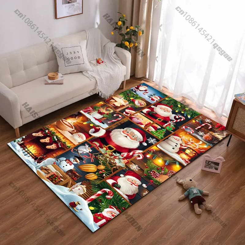 Christmas carpet for parties and decorations, yoga mat for living room, baby mat, grass, decorative carpet