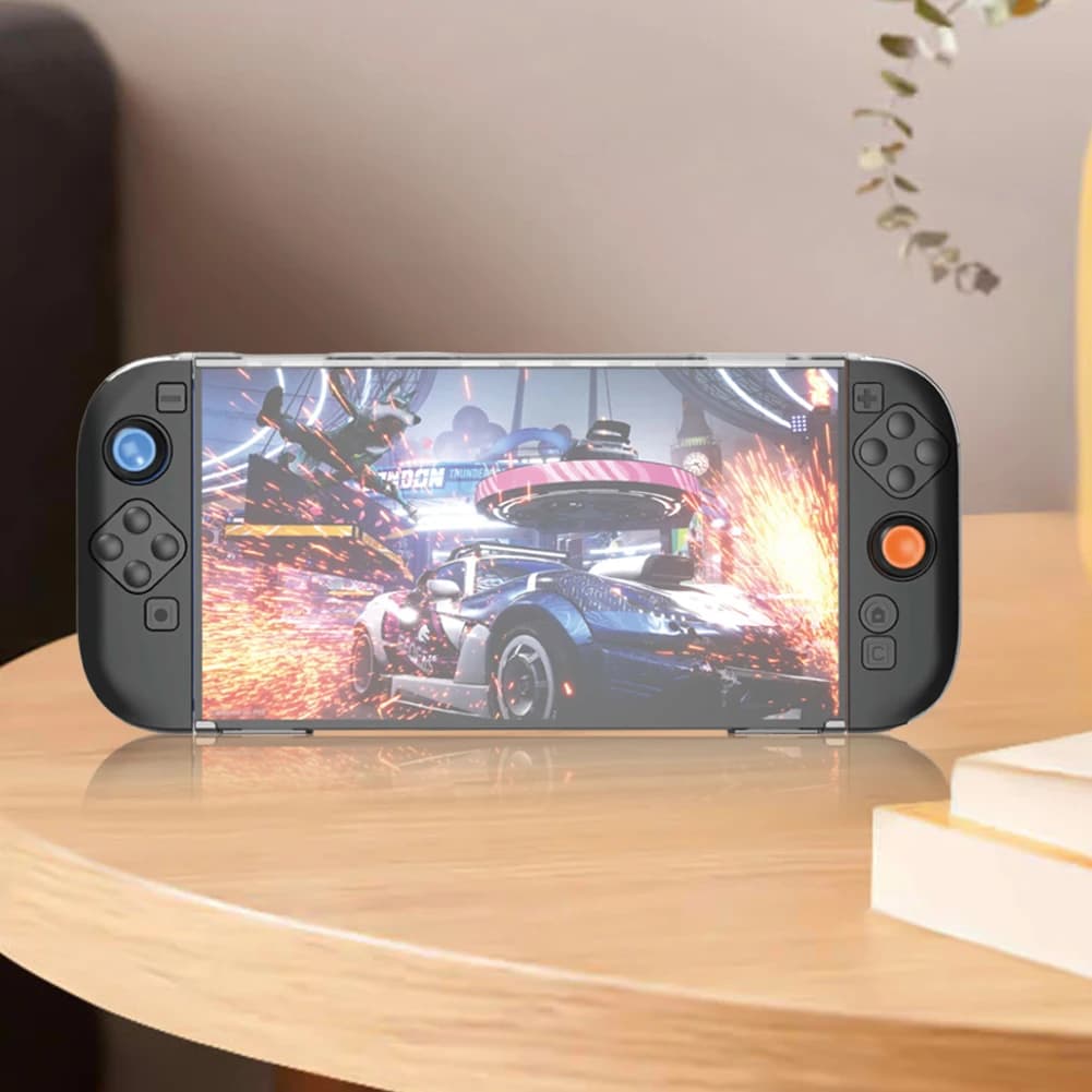 Custodia Protettiva Staccabile per Nintendo Switch 2 con Protezione Schermo e Copri-Stick Analogici, Cover Trasparente per Accessori Switch 2
