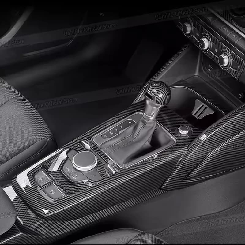 Dedicato per 18-24 Audi Q2L Controllo auto Trim Cambio Pannello decorativo Telaio Modifica in fibra di carbonio Accessori interni