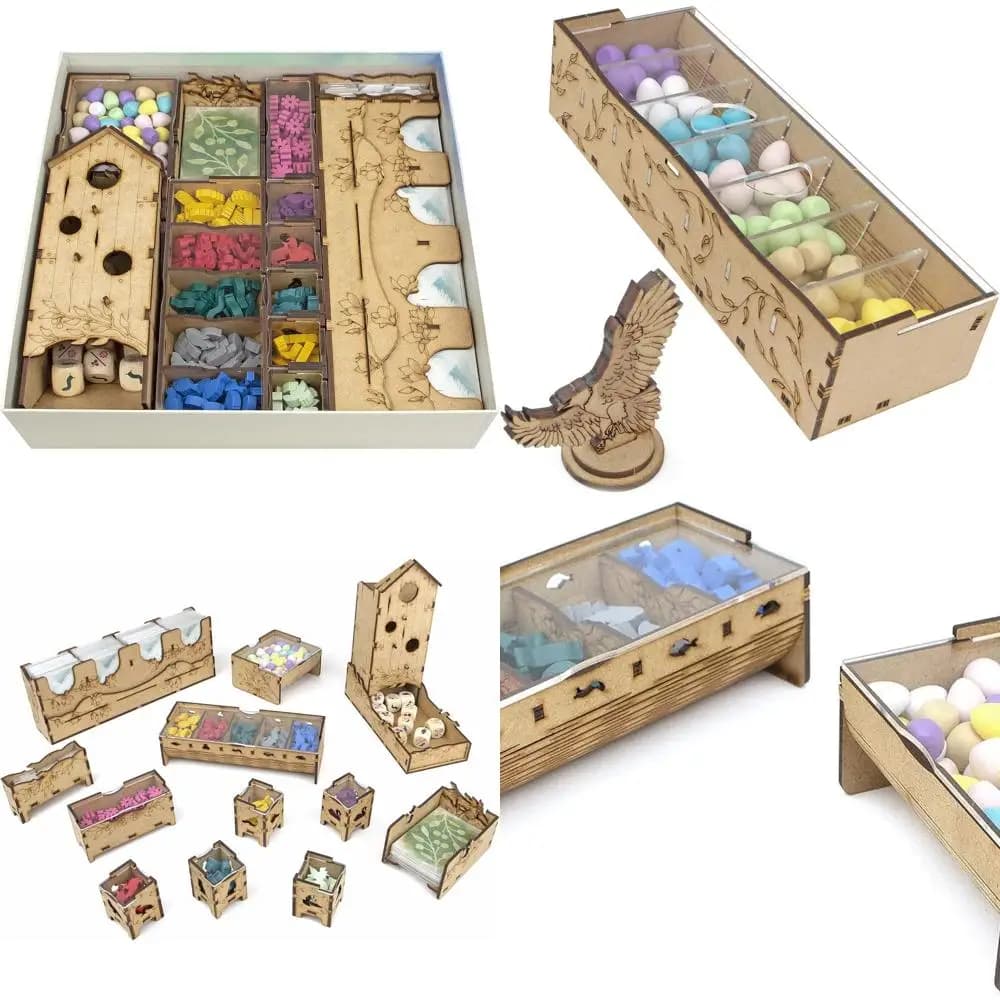 Organizer per l'apertura alare: soluzione di archiviazione per giochi da tavolo, espansioni europee e oceaniche
