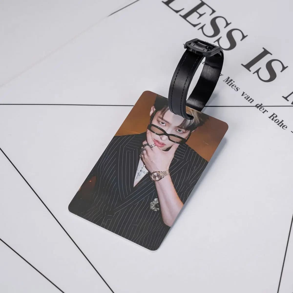 Etichette per Bagagli Mingi Ateez Spin Off From The Witness Halazia, Accessori per Valigie, Etichette per Bagagli da Viaggio, Porta Etichette con Nome e ID