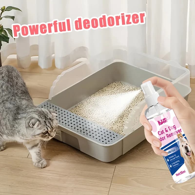 Spray elimina odori multiuso KJM-55ML, potente e sicuro, deodorante per lettiera, cucina, auto, bagno