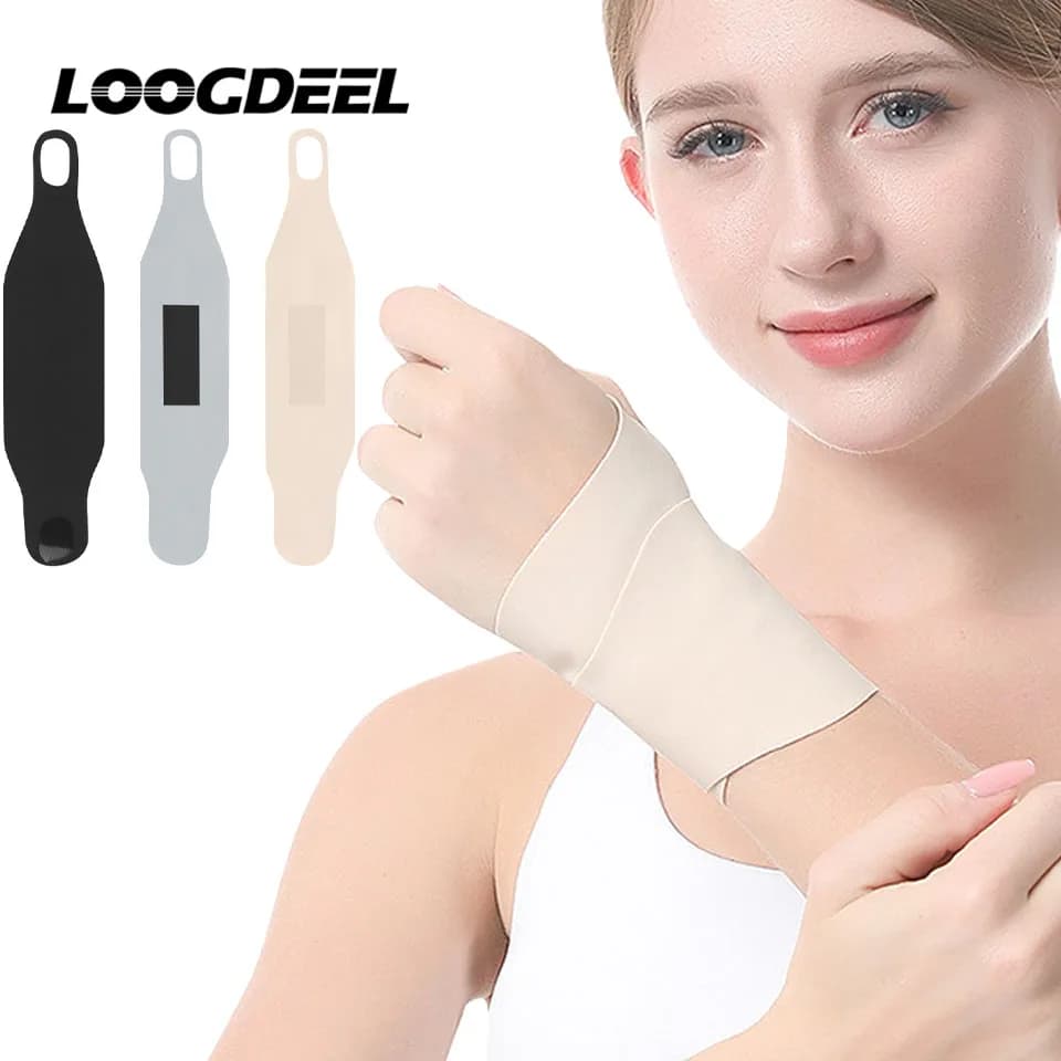 LOOGDEEL 1 pz cinturino di supporto per polso sottile ad aria fascia da polso regolabile uomo donna artrite fitness sollievo dal dolore al polso cinghie da allenamento
