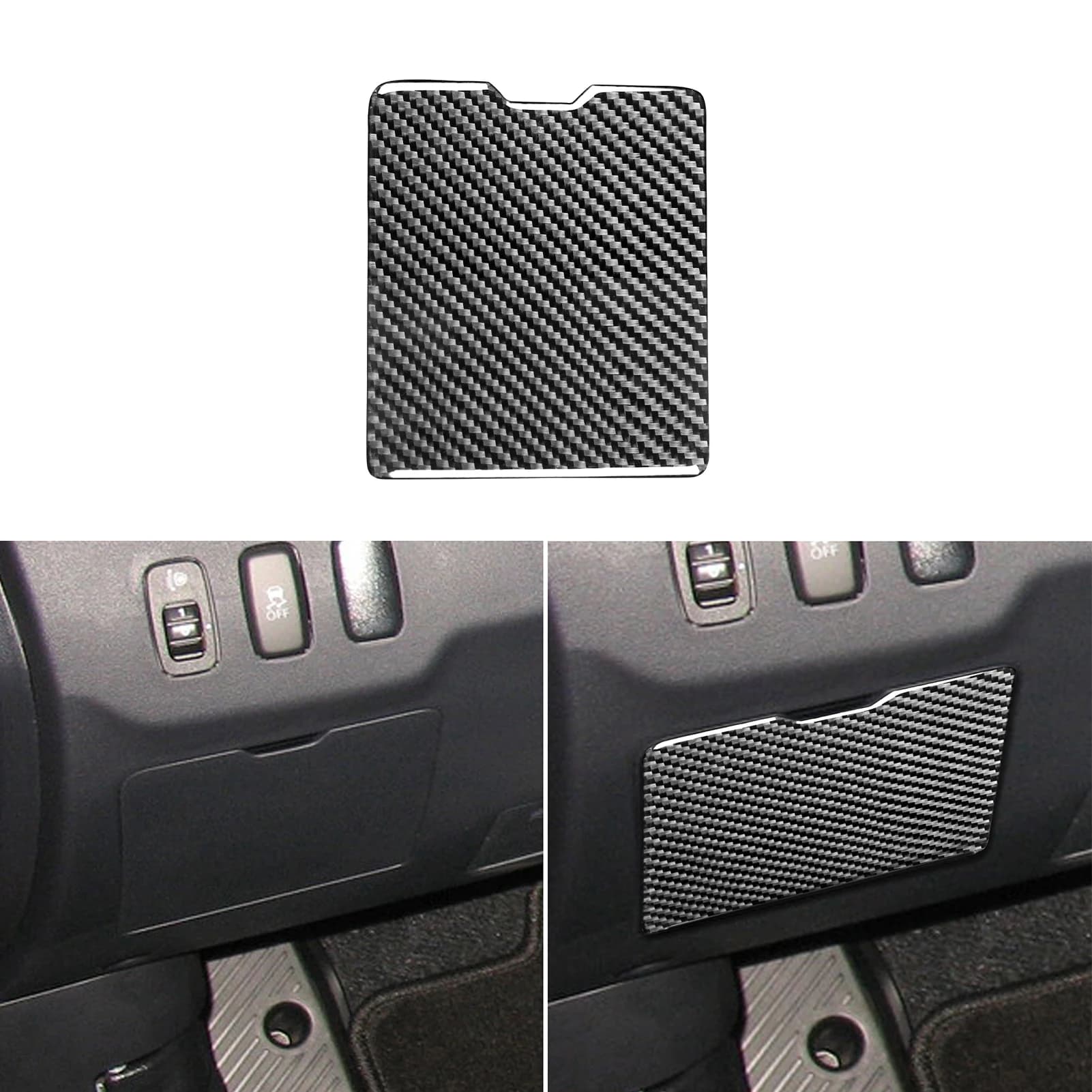 For Mitsubishi Lancer GT GTS ES DE 2008-2015 Carbon Fiber Side Door Guide Storage Panel Cover Auto Accessories Modified Stickers
