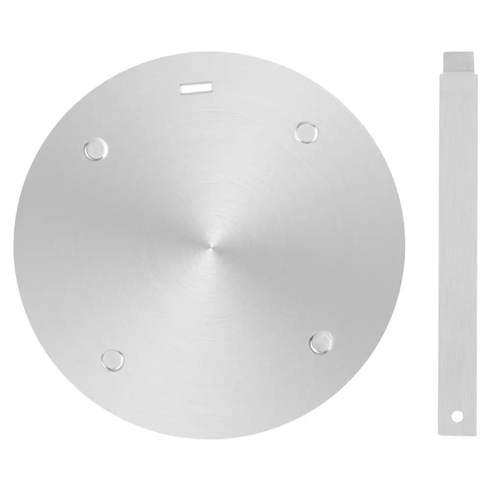 Set di 1 Piastra Compatta per Induzione Montabile a Parete, Diffusore di Calore in Acciaio Inox per Piano Cottura, Adattatore per Trasferimento Termico