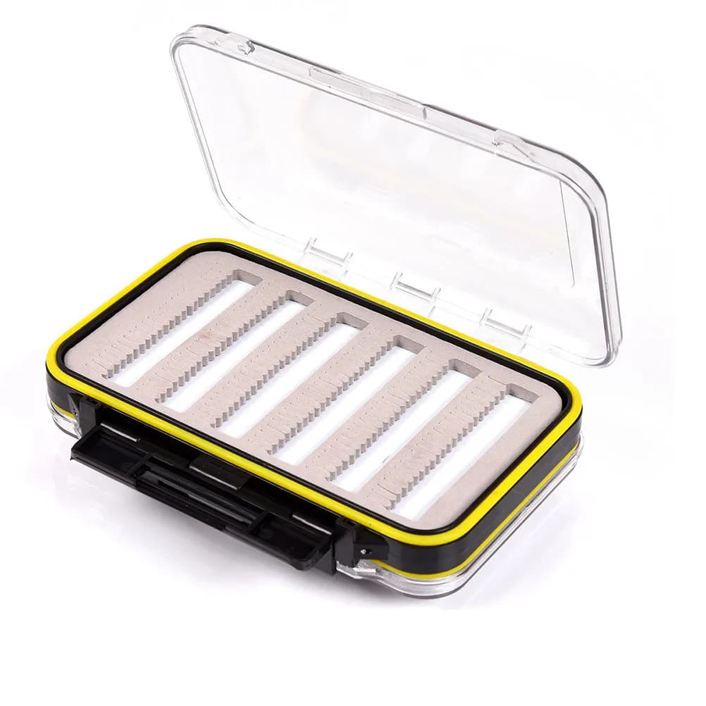 Double Sided Transparent Box, ABS Raincoat, with Safe Closure, Portable, for Fishing, bait and hooks