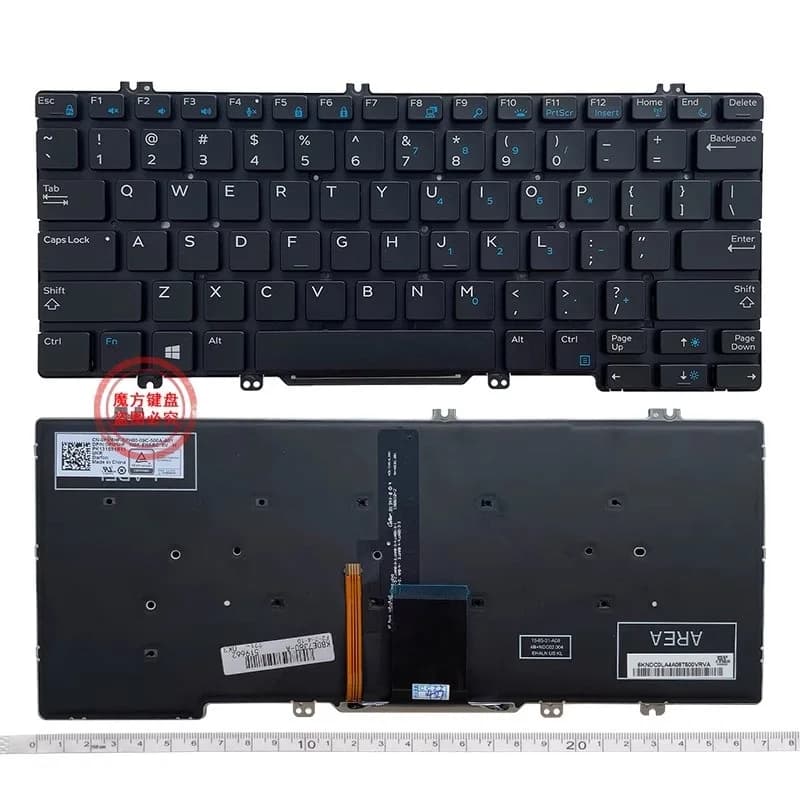 New US Keyboard for DELL Latitude 5290 7380 7389 7390 E7390 E7290 E5290 Laptop Keyboard Backlight