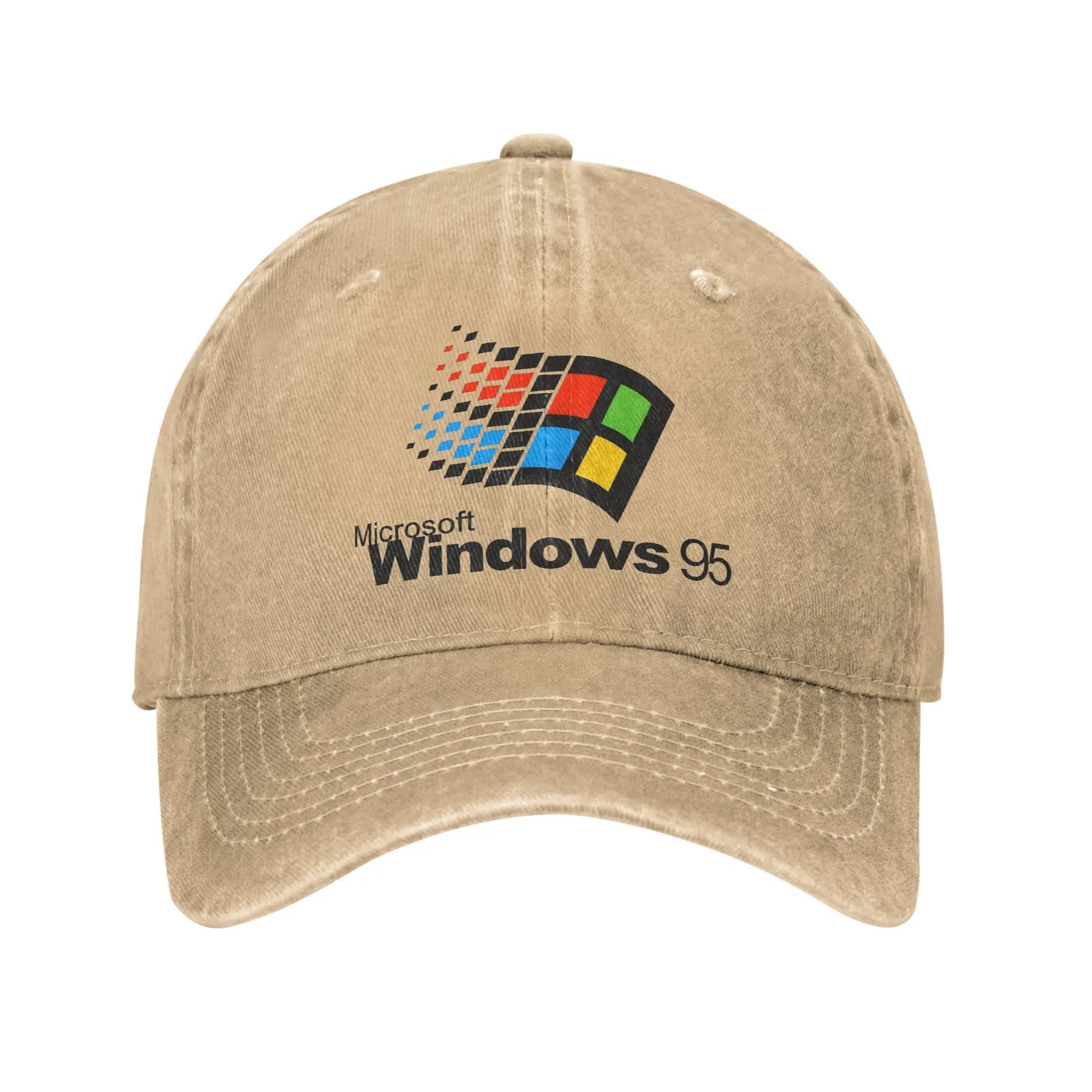 Windows 95 Washed Baseball Cap y2k Cool Sun Hip Hop Hats Summer Unisex Men Running Hippie Snapback Cap