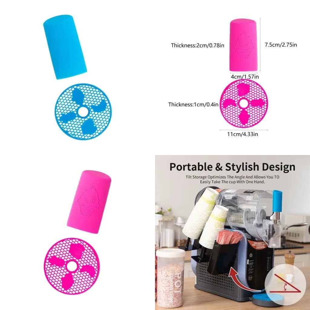 Tappetino antiscivolo in silicone alimentare D0AB adatto per frullatori, assorbe le vibrazioni