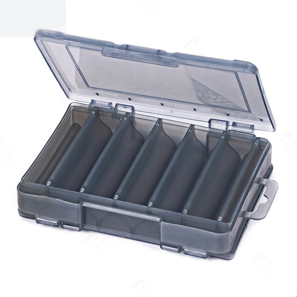 Fishing equipment storage box for baits 12 compartments open case on both sides container for force baits tool accessories Set of fishing tools