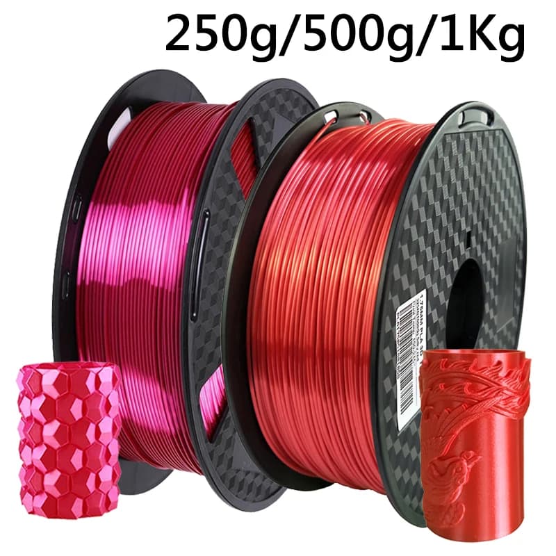 3D Printer Filament PLA of red silk from 1,75 mm 250 g 500 g 1 kg Filament Brilliant silky Materials for printing 3D pen