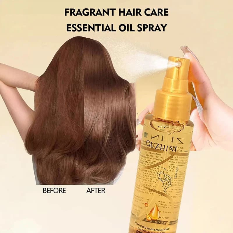 Il nuovo spray di olio essenziale per la cura dei capelli nutriente profondo può aumentare la lucentezza e migliora la riparazione dei capelli e la fragranza danneggiata 2025 Vendita calda
