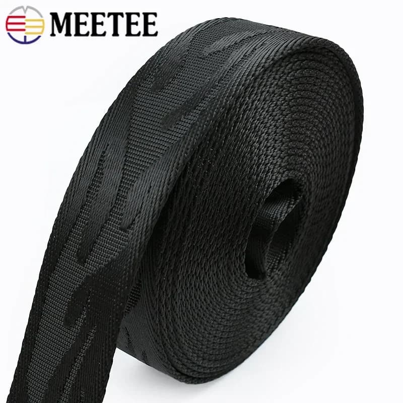 1-5M 38mm Nastro in nylon per tracolla per borsa Indumento Nastro jacquard Bagagli Binding Band Cintura Bias Guinzaglio per cani Accessori per cucire