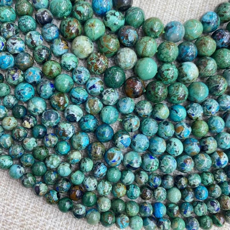 Perline di pietra naturale 5A Crysocolla Turchese Perline sciolte Creazione di gioielli Bracciale Collana Orecchini