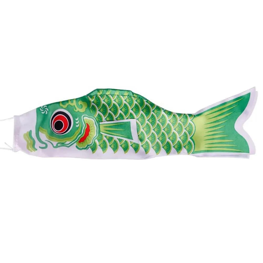 Koinobori Outdoor Japan Style Yard Decor Carp Flag Wind Chimes Hanging Decorations Windsock