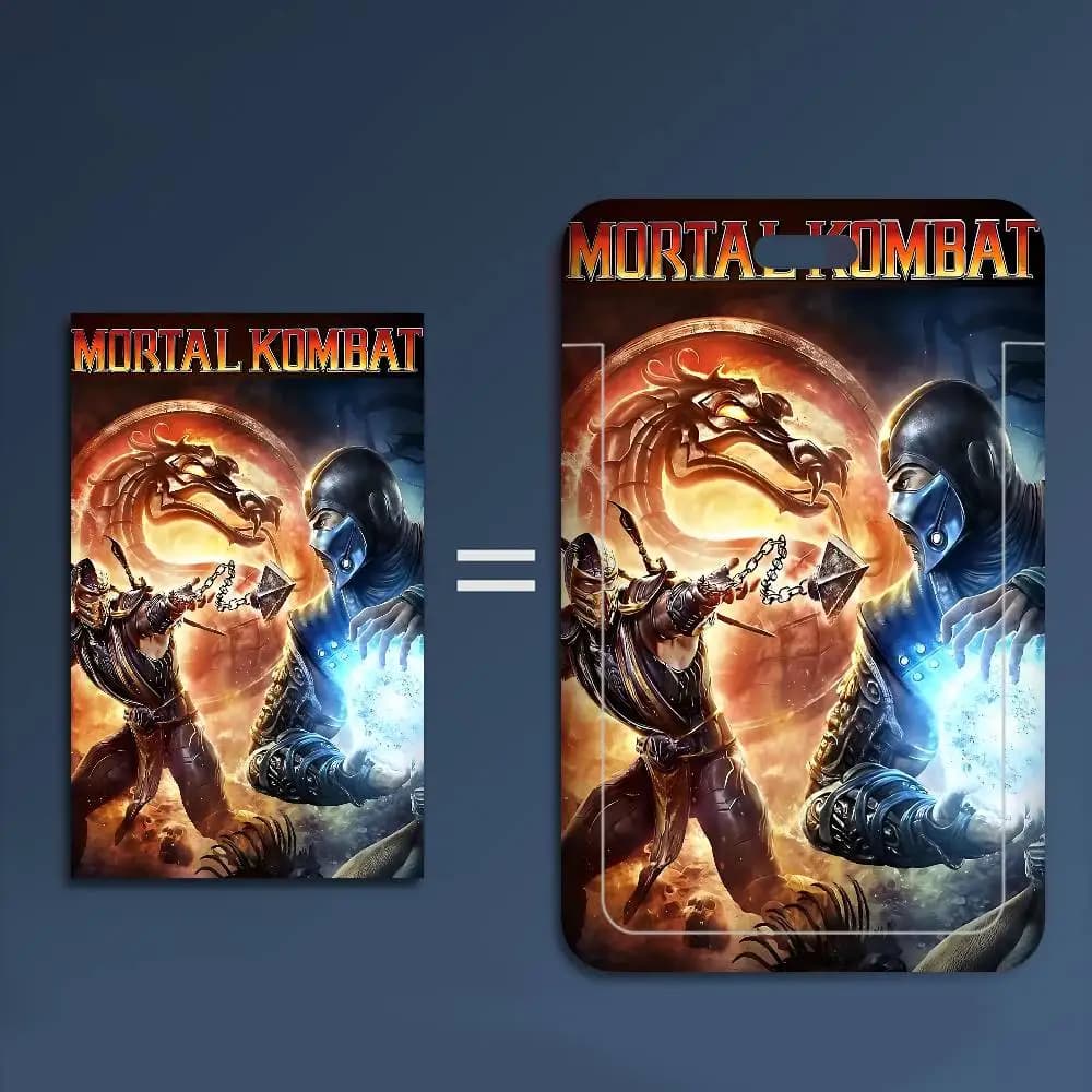 Cordino per chiavi del videogioco Mortal Kombat, porta carte di credito, porta badge, accessori per chiavi, regali