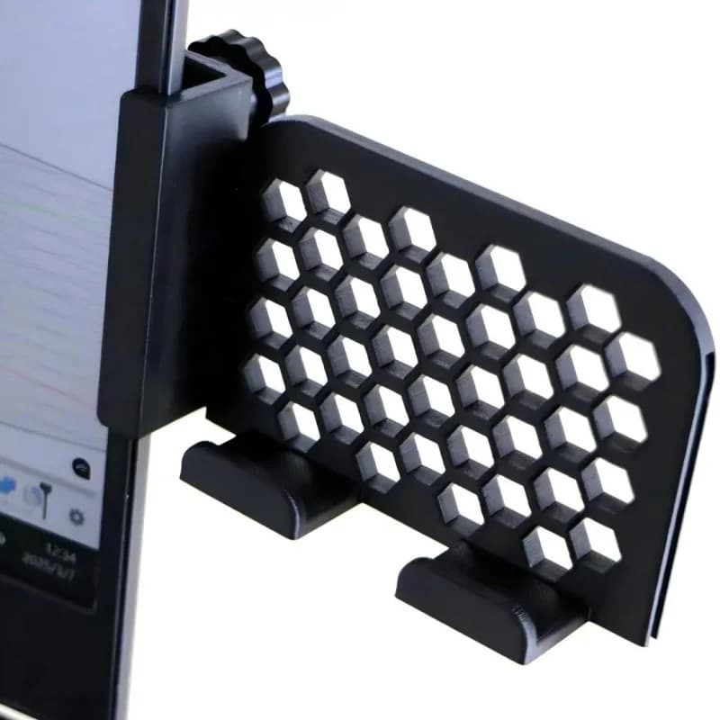 Side-Mount Monitor Phone Holder for Laptop, Portable Desk Stand, Ergonomic Viewing, Boost Work Efficiency, Easy Clip-On Design