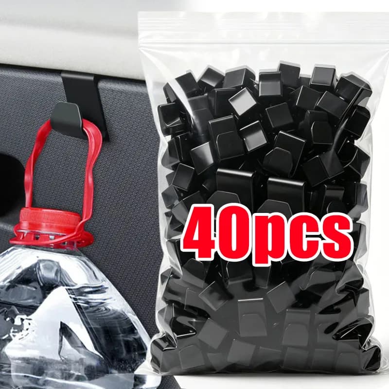 Gancio di Sicurezza per Passeggeri Auto in ABS, Gancio per Vano Portaoggetti del Co-pilota, Clip di Stoccaggio Mini Nascoste Multifunzione, Organizzatore per Sedile