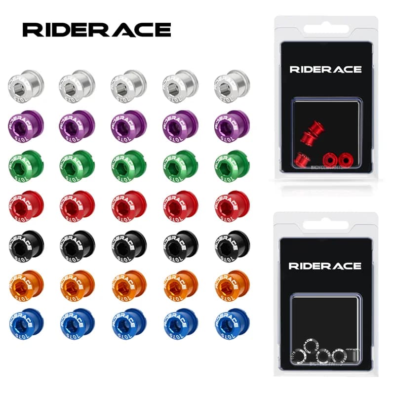 5Pcs viti per ruota dentata per bicicletta bulloni per corona singola viti per piastra dentale 6.5/8.5mm lega di alluminio CNC per ingranaggio fisso per strada MTB