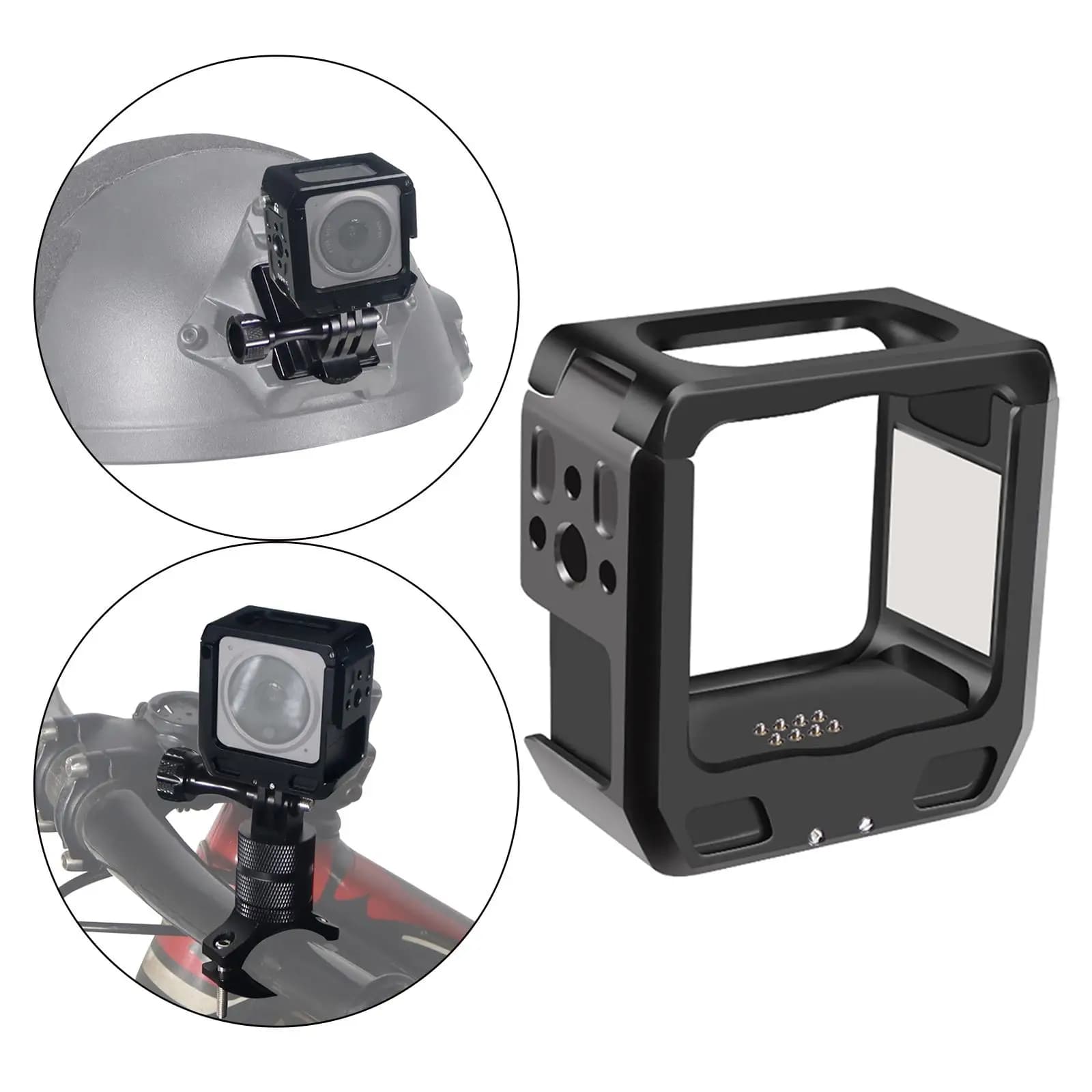 Protective frame housing with metal cage, alloy protective skeleton frame for 2