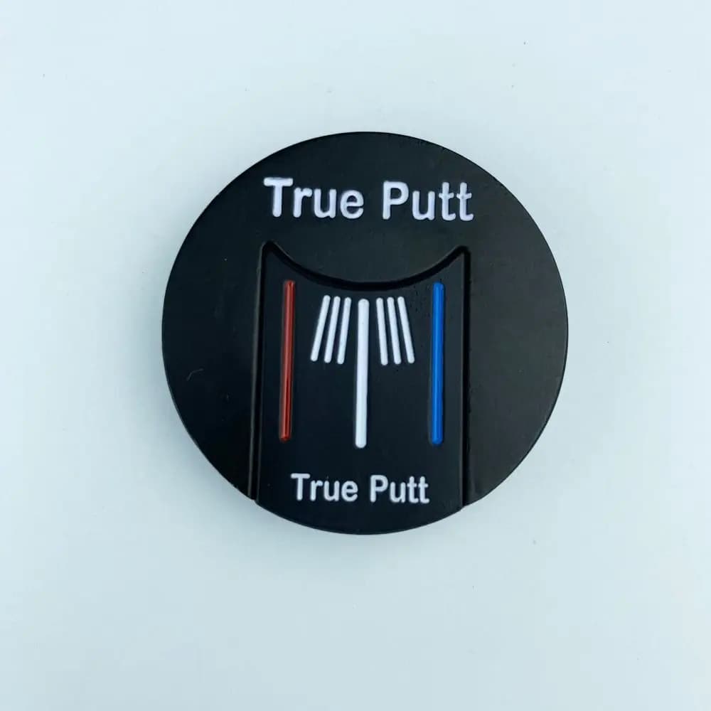 Marcatore per palline da lettura di livello ad alta precisione Lettura di livello Indicatore per clip per cappello da golf staccabile Indicatore per palline da golf rosso nero Ragazzi