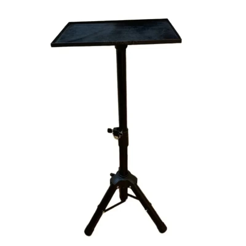 Treppiede in metallo nero Tavolo magico Trucchi magici Tavolo da mago Palcoscenico Primo piano Accessori stradali Altezza regolabile Facile da trasportare