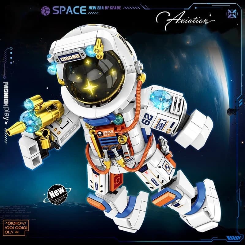 City Shuttle Satellite Rocket Building Blocks Stazione spaziale Saturno Astronauta Figura Uomo Set di mattoni Regalo per ragazzi