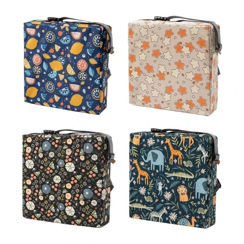 Kids for Dining Table Double Safe Straps Travel Increasing Cushion 4XBC