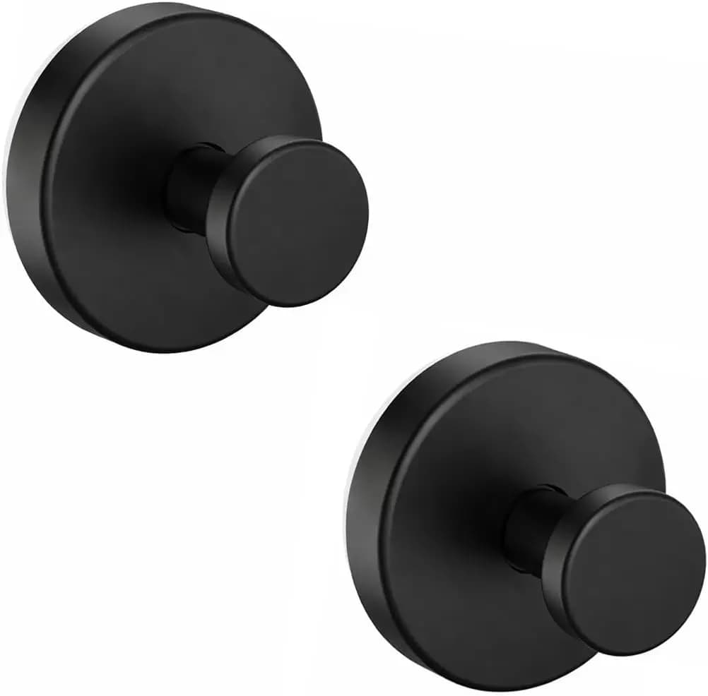 Ganci a ventosa resistenti per doccia, bagno, vetro, piastrelle - Impermeabili, riutilizzabili, senza foratura (confezione da 2)