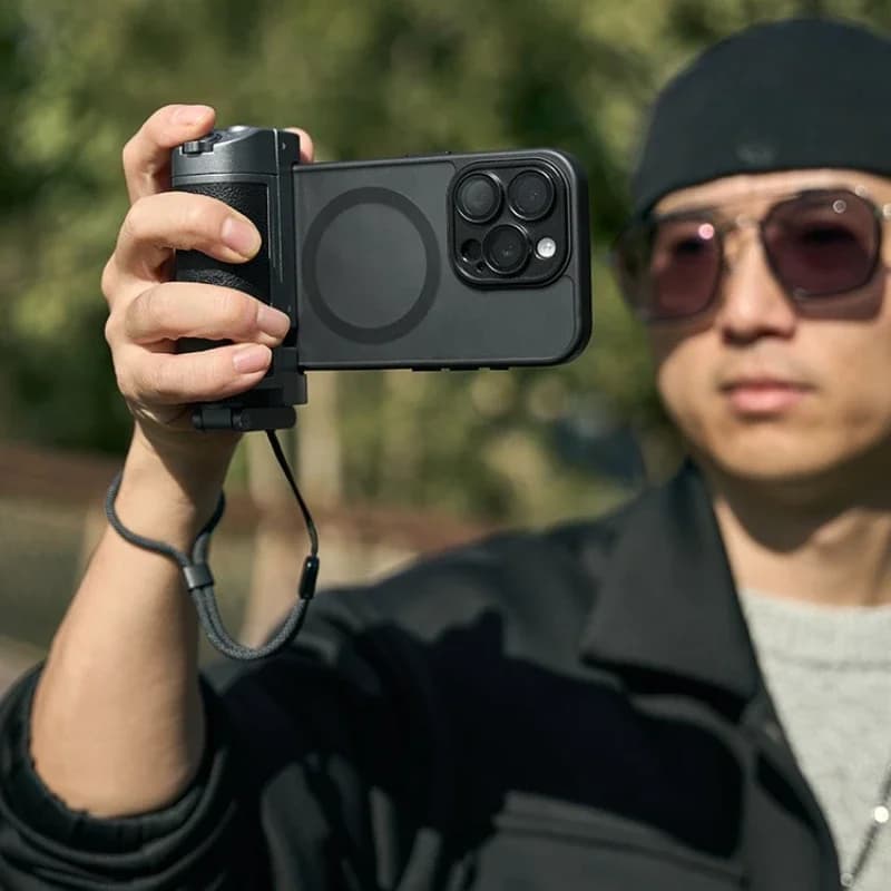 Supporto multifunzionale per fotocamera, impugnatura per fotocamera di cellulare, selfie stick, telecomando Bluetooth wireless, stabilizzatore per selfie