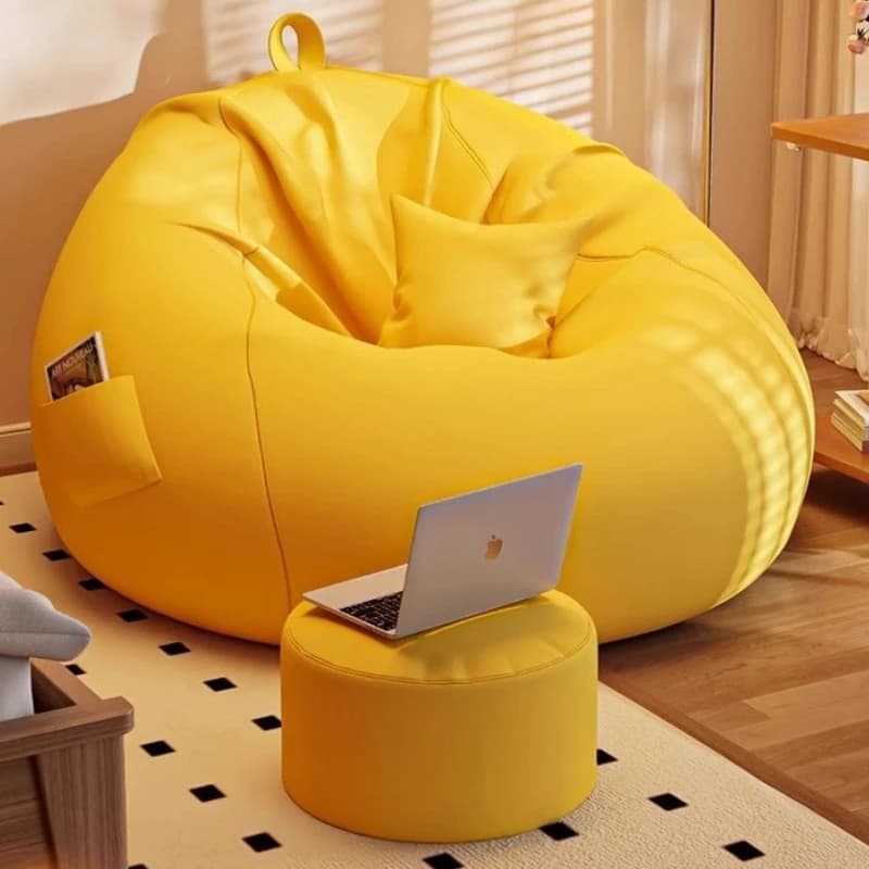 Fagioli Sacco Relax armchair, Reclining sofa for living room, Pigra chair, Carinian Puff, Nordic furniture